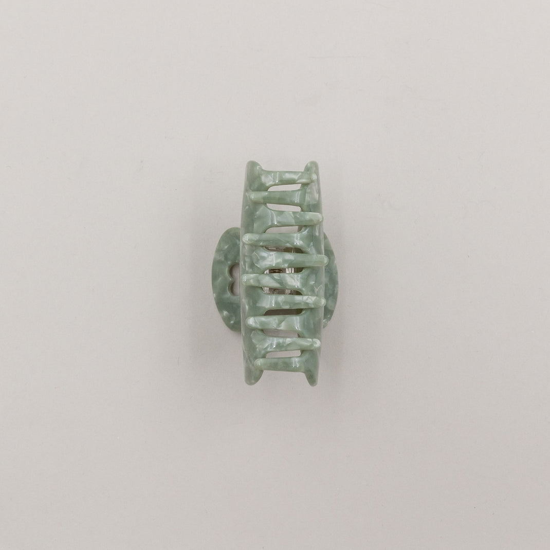 Haarspange groß Herz Jade