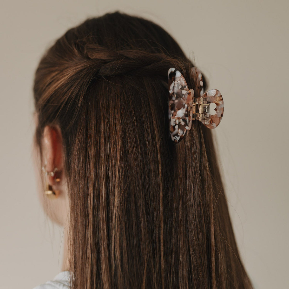 Haarspange gross Herz Almond aus Acetat, Ansicht 3, Blush Couture