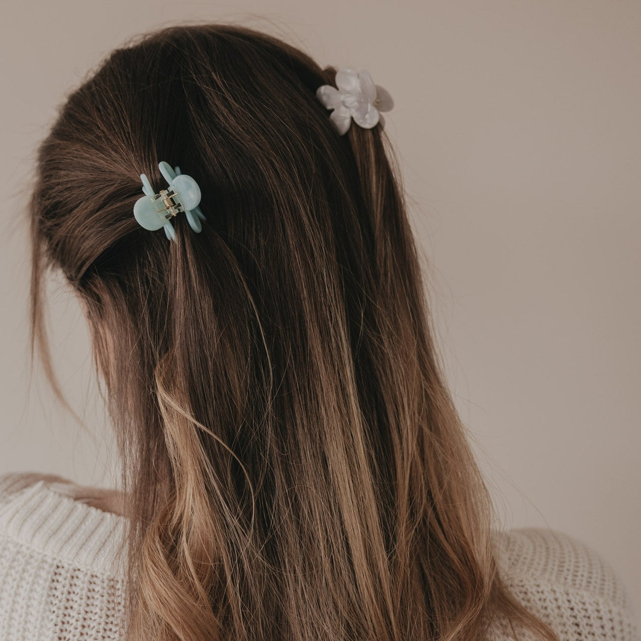 Haarspange Blume Pearl