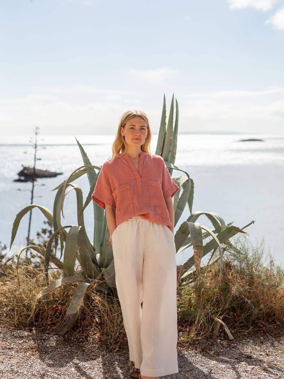 Linen Hose brown