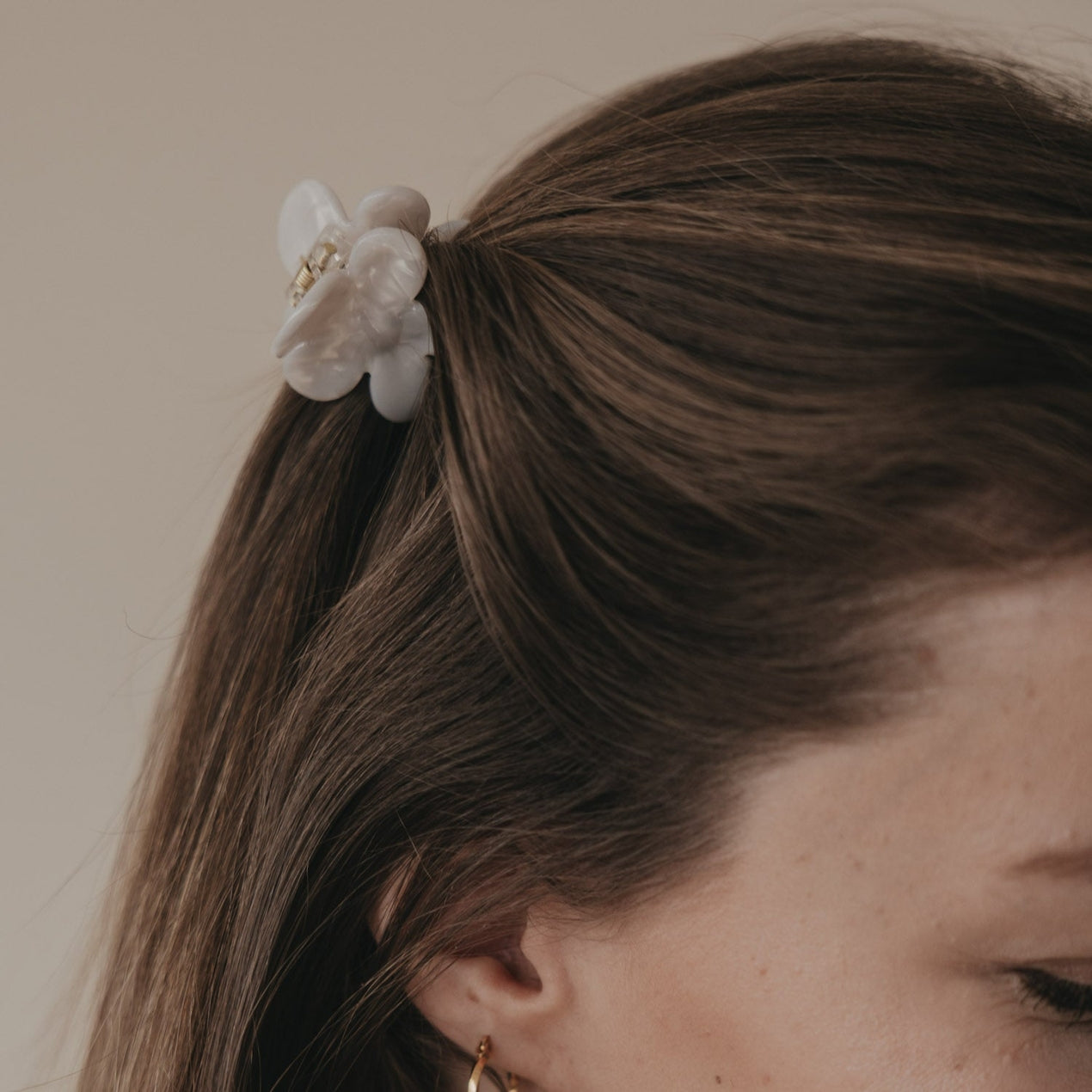 Haarspange Blume Pearl