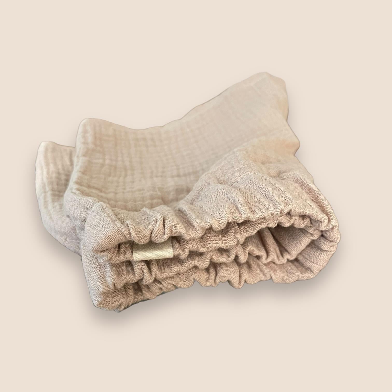 Musselin Shorts dunkelbeige