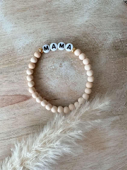 Armband Mama beige