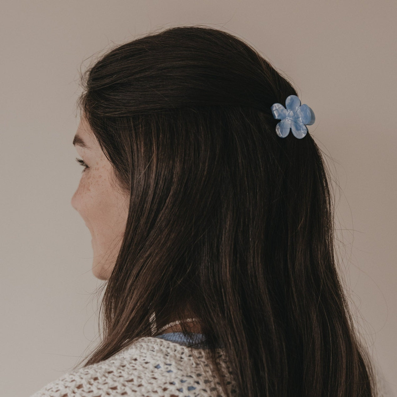 Haarspange Blume Sky