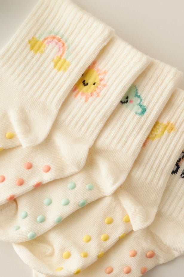 Baby farm pattern socks boxed 5-pack