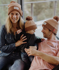 Beanie Block Coffee Adultes