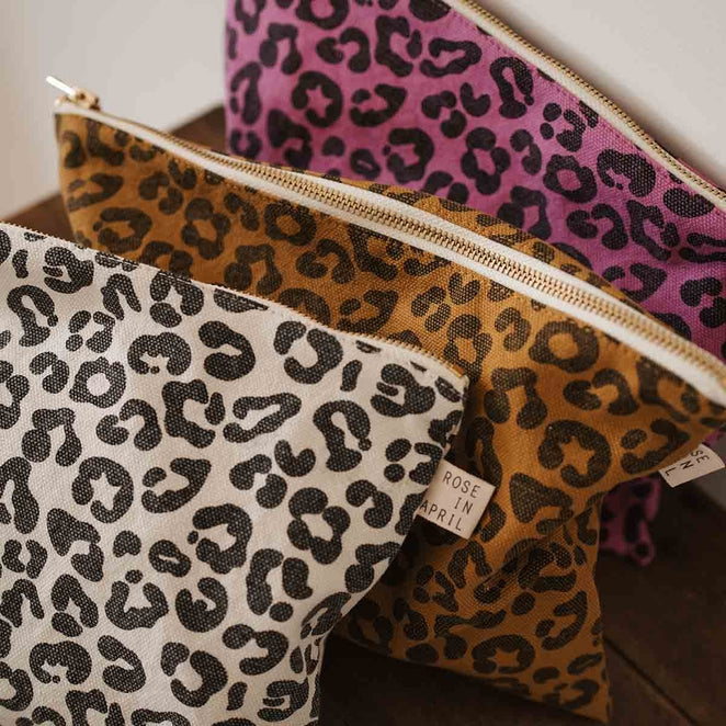 Kosmetiktasche Lili gross Leo caramel