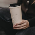 To go Becher Herz creme 540ml (VE = 4 Stk.)
