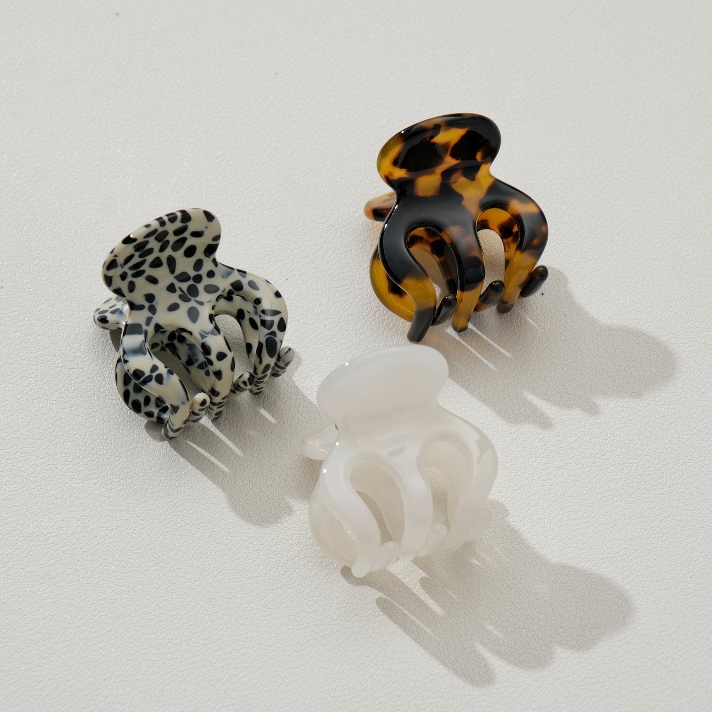 Haarklammer Oktopus mini | Pearl
