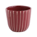 Cappuccinotasse | Striped Dark Cherry