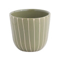 Cappuccinotasse | Striped Olive