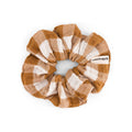 Scrunchie Chouchou Vichy caramel- Kids