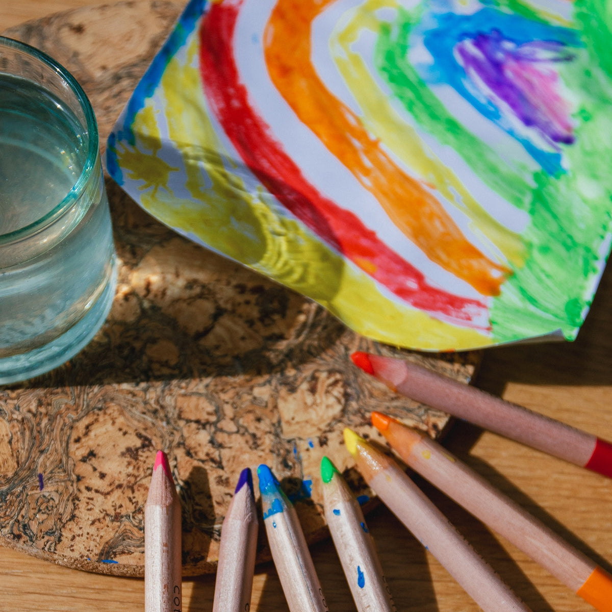 Bright mix watercolour pencils