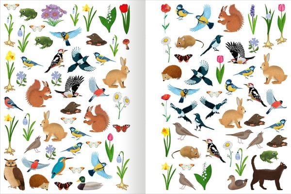 Das superdicke Stickerheft - Frühling