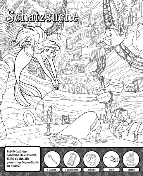 Disney Prinzessin: Mein Wimmel-Malblock