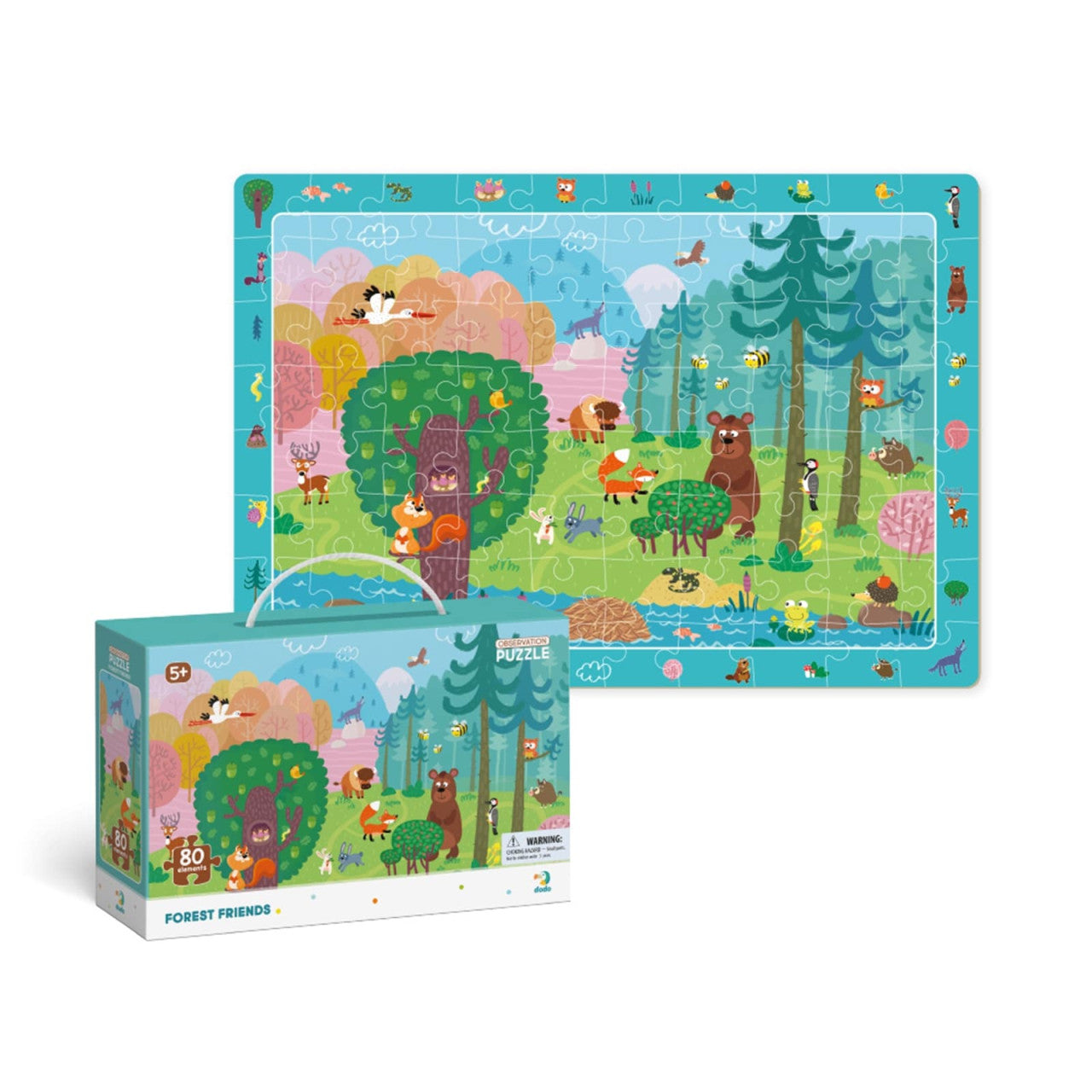 Beobachtungspuzzle Waldfreunde 5J+