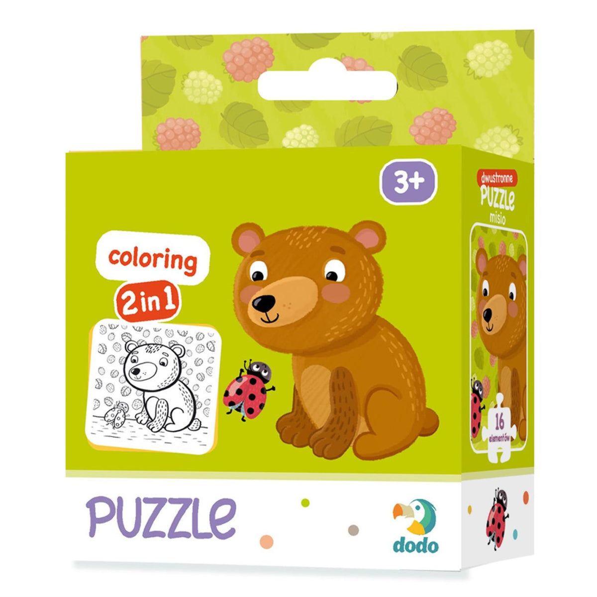 Puzzle zum Ausmalen 2in1 Bär 16Teile 36M+