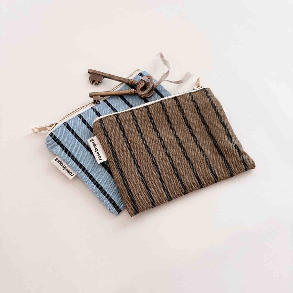 Kosmetiktasche Marie klein Schwarz/olive tennis