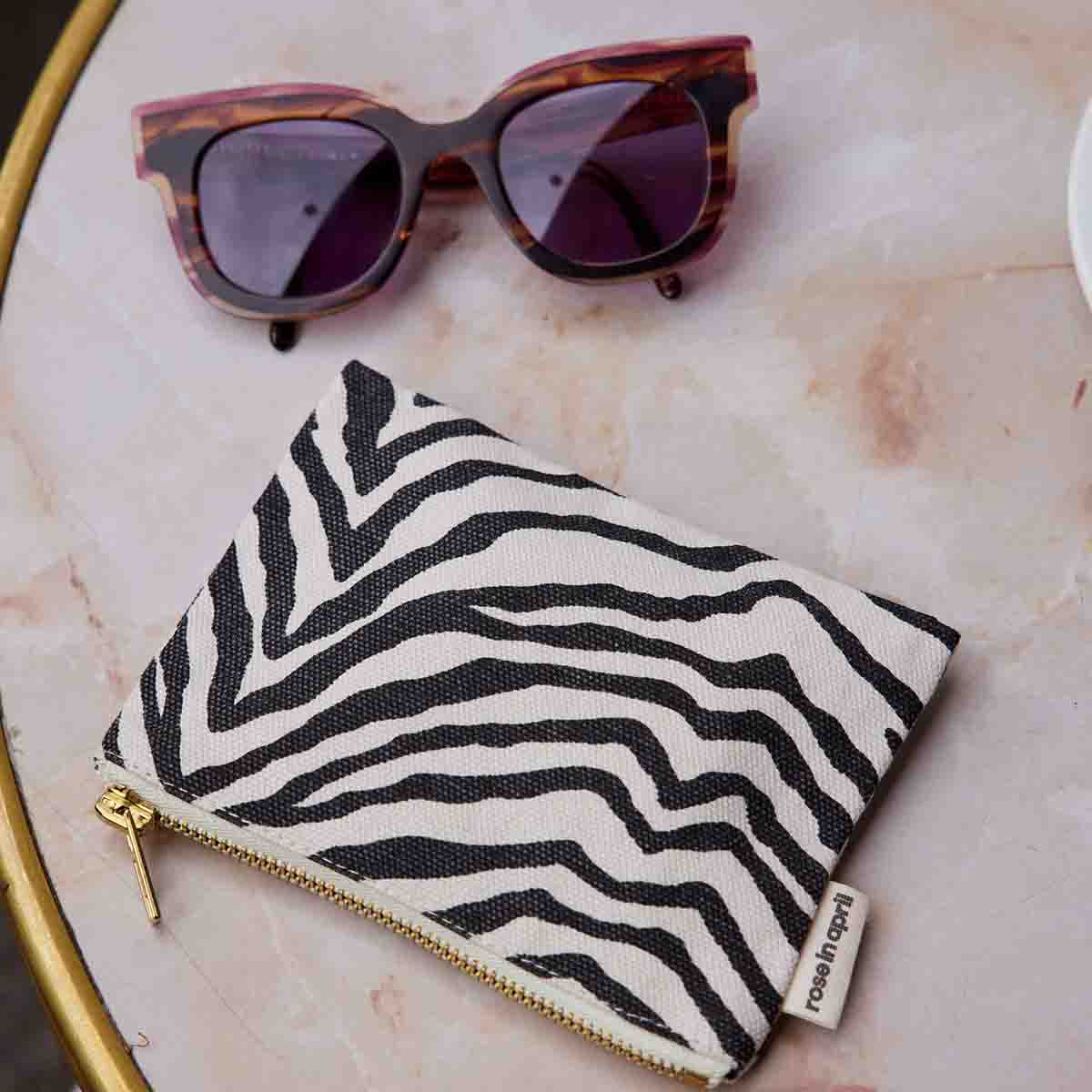 Kosmetiktasche Marie klein Zebra