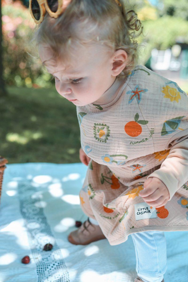 Musselin-Lätzchen Boo Breeze Sunshine Gardens, Blush Couture