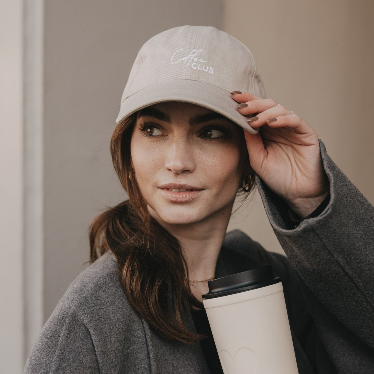 Cap Taupe Coffee club