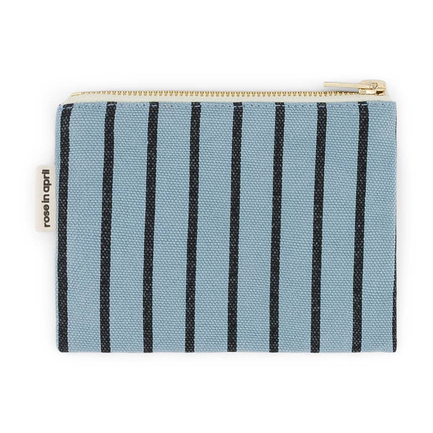 Kosmetiktasche Marie klein Schwarz/himmelblau tennis