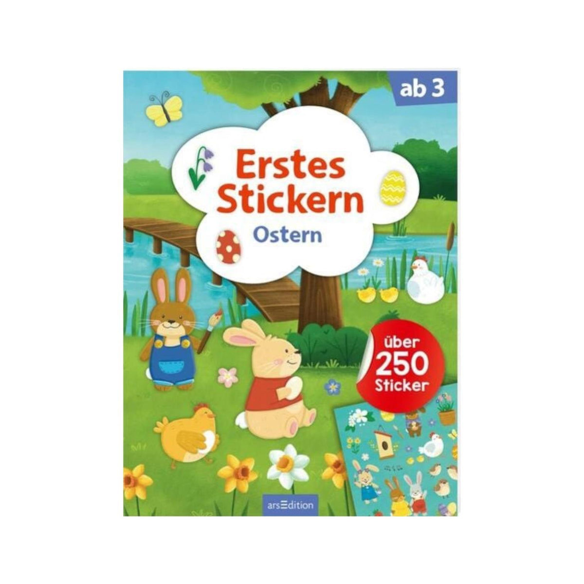 Erstes Stickern – Ostern