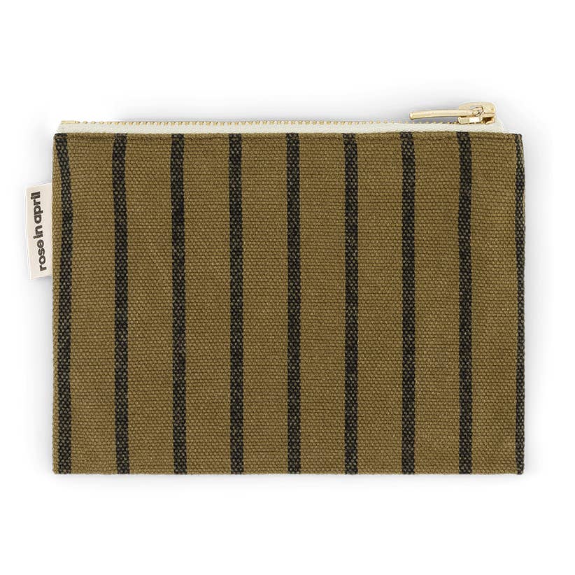 Kosmetiktasche Marie klein Schwarz/olive tennis