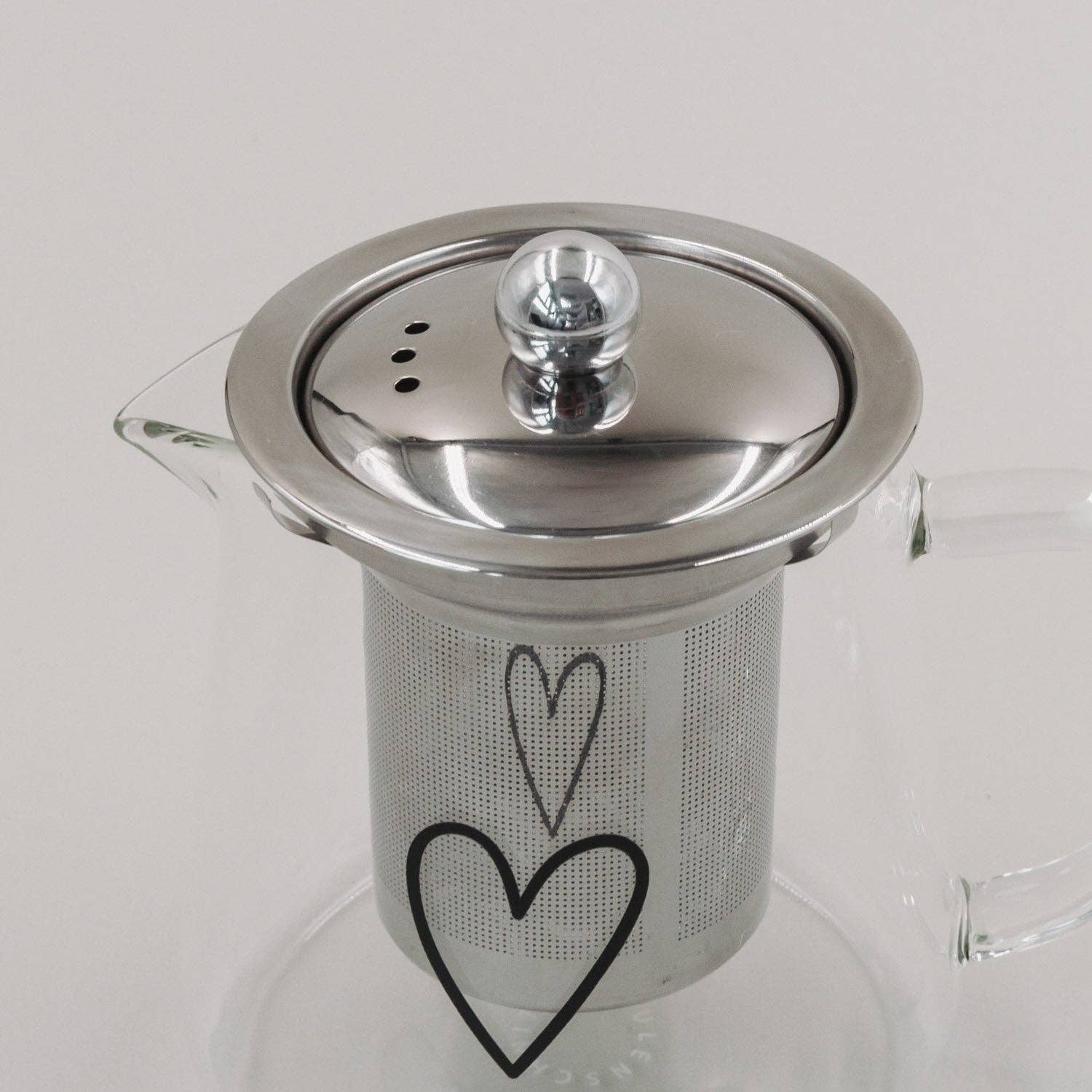 Teekanne Herz 550ml (VE = 6 Stk)