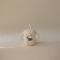 Silicone Training Cup + Straw | Whales
