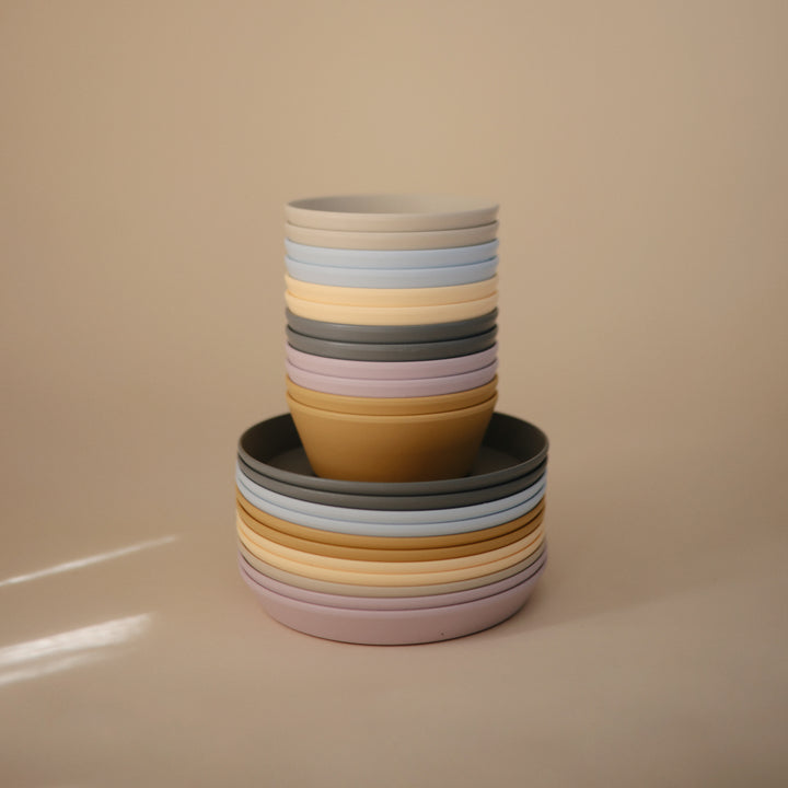Teller rund Caramel