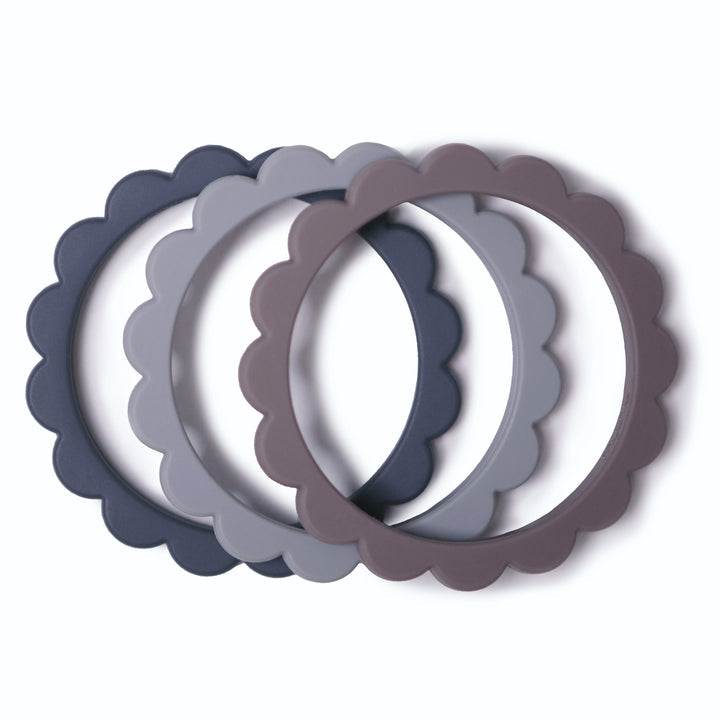 Flower Bracelet Steel/Dove Gray/Stone