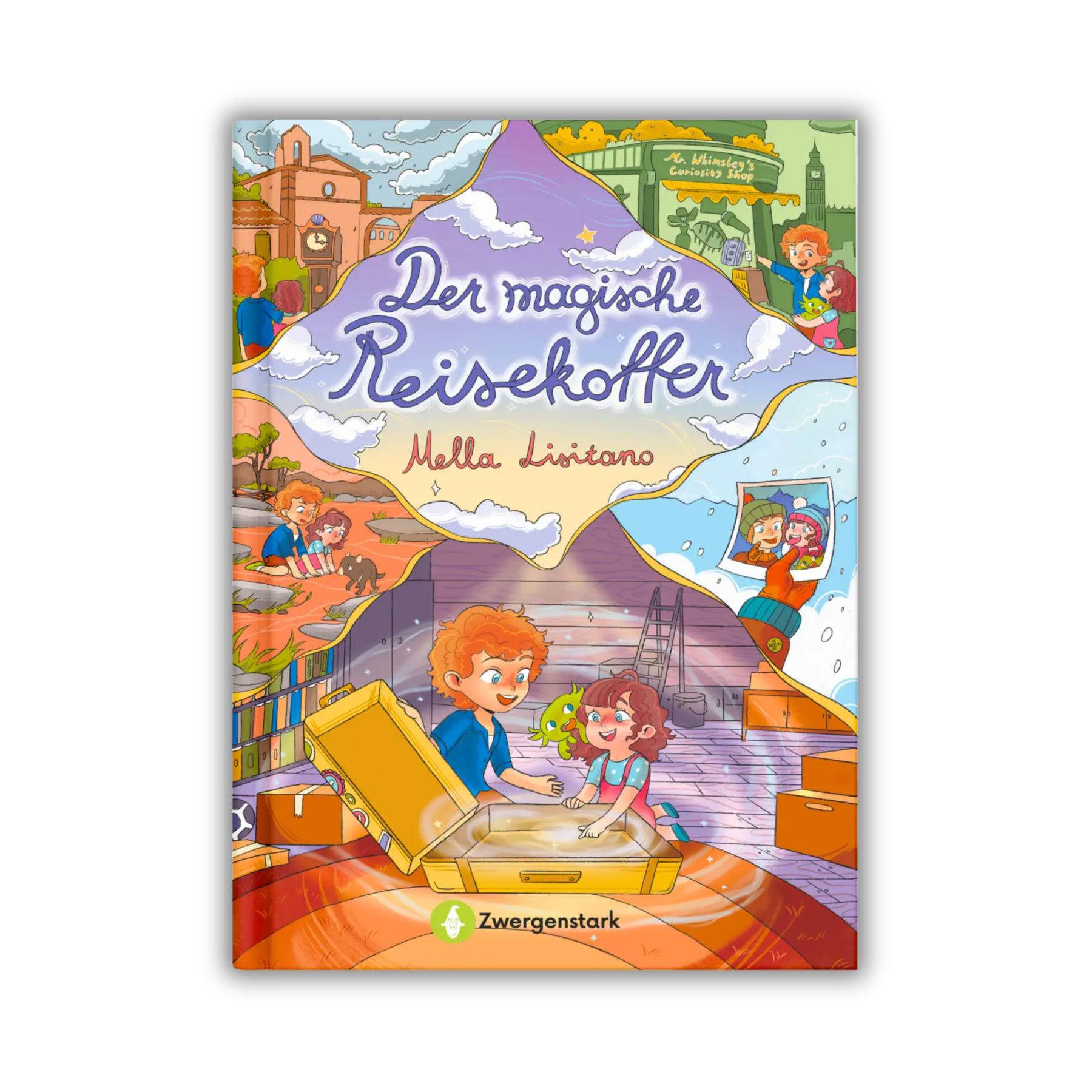 Der magische Reisekoffer Kinderbuch, Vorderseite, Blush Couture