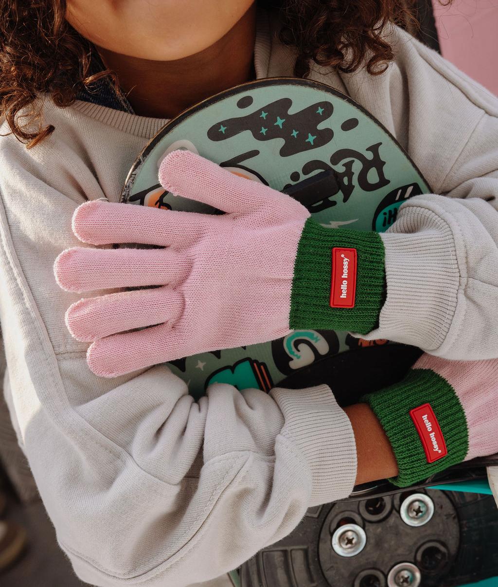 Handschuhe Handy Waterlily aus Bio-Baumwolle, Ansicht 3, Blush Couture