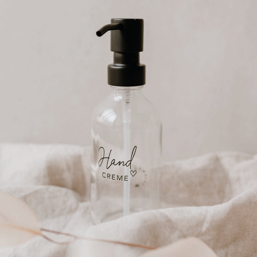 Seifenspender transparent Handcreme