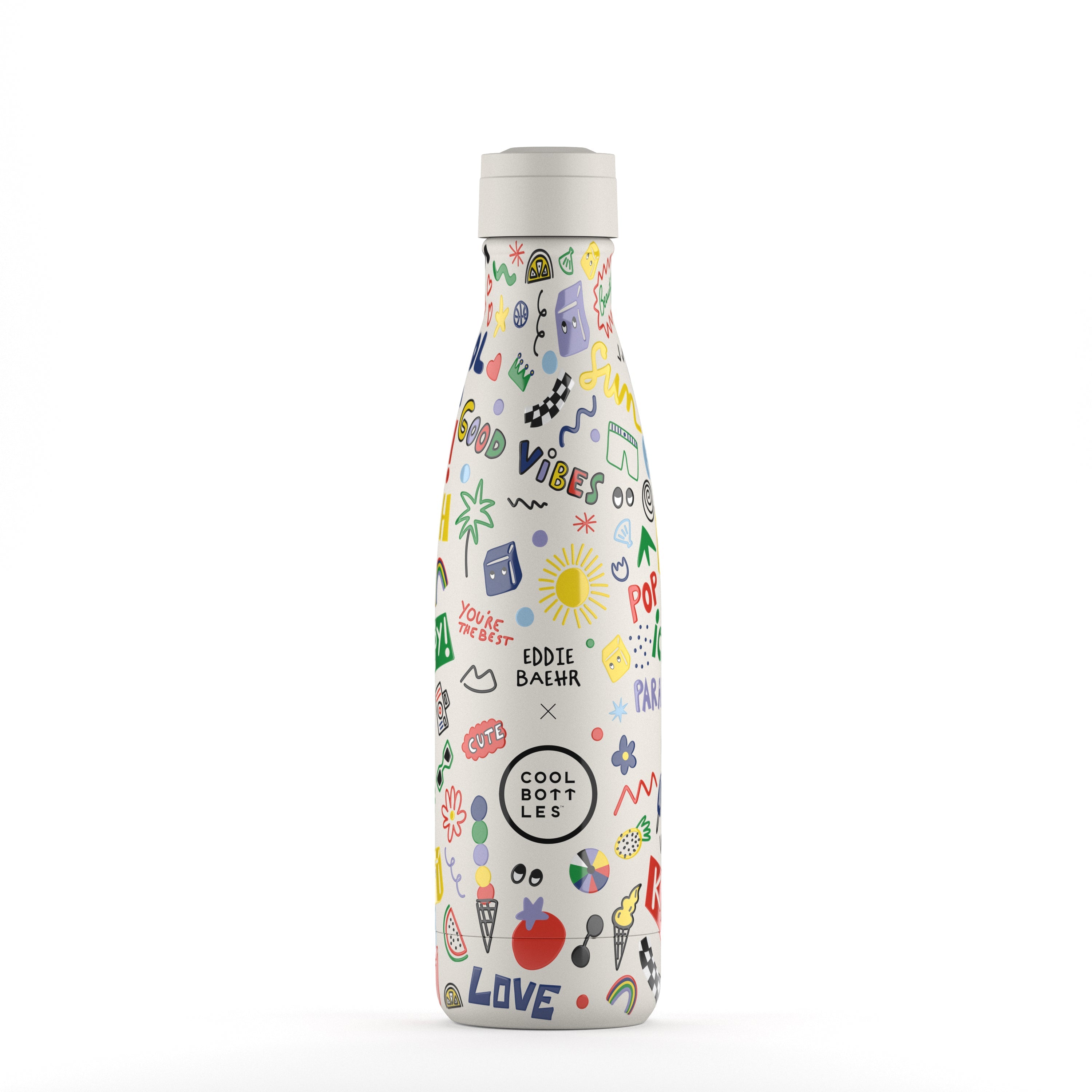 Isolierflasche Good Vibes 500 ml aus Edelstahl, Ansicht 2, Blush Couture