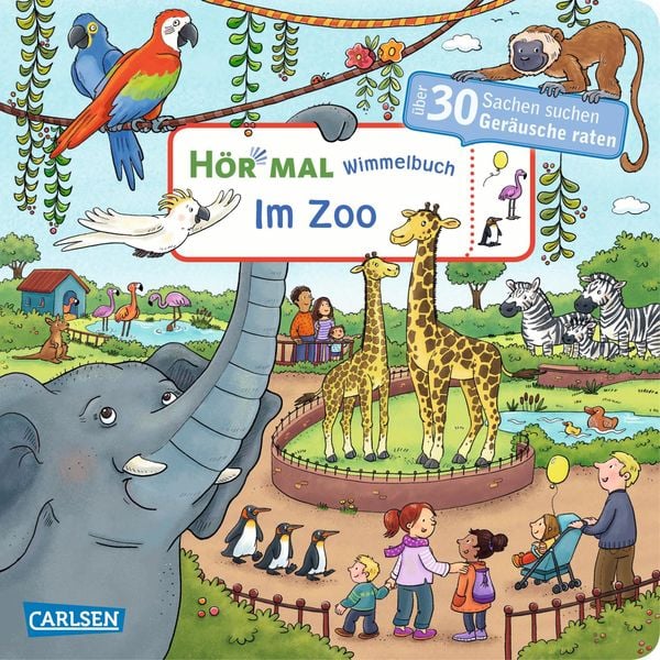 Soundbuch-Wimmelbuch: Im Zoo