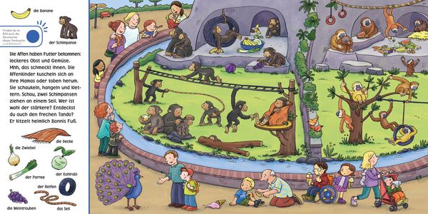 Soundbuch-Wimmelbuch: Im Zoo