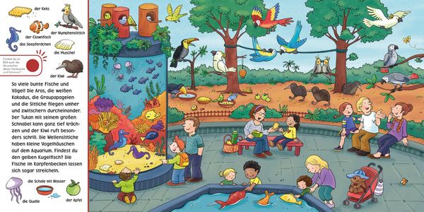 Soundbuch-Wimmelbuch: Im Zoo
