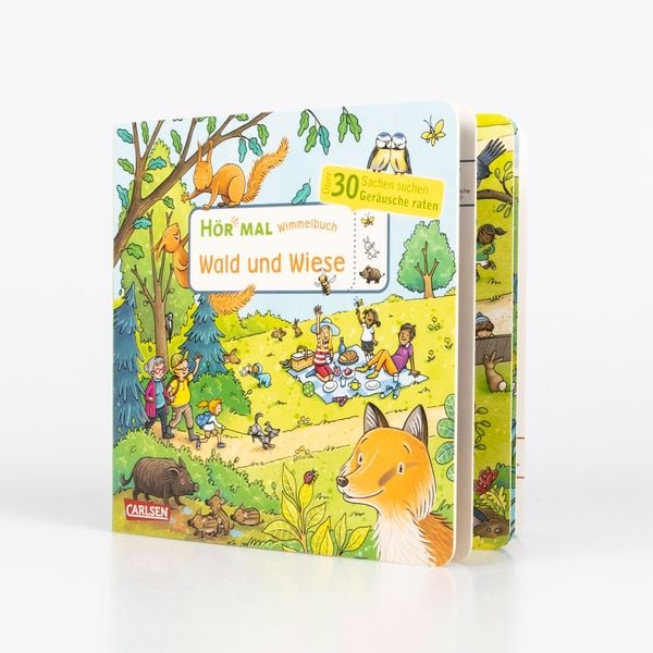 Soundbuch-Wimmelbuch: Wald und Wiese