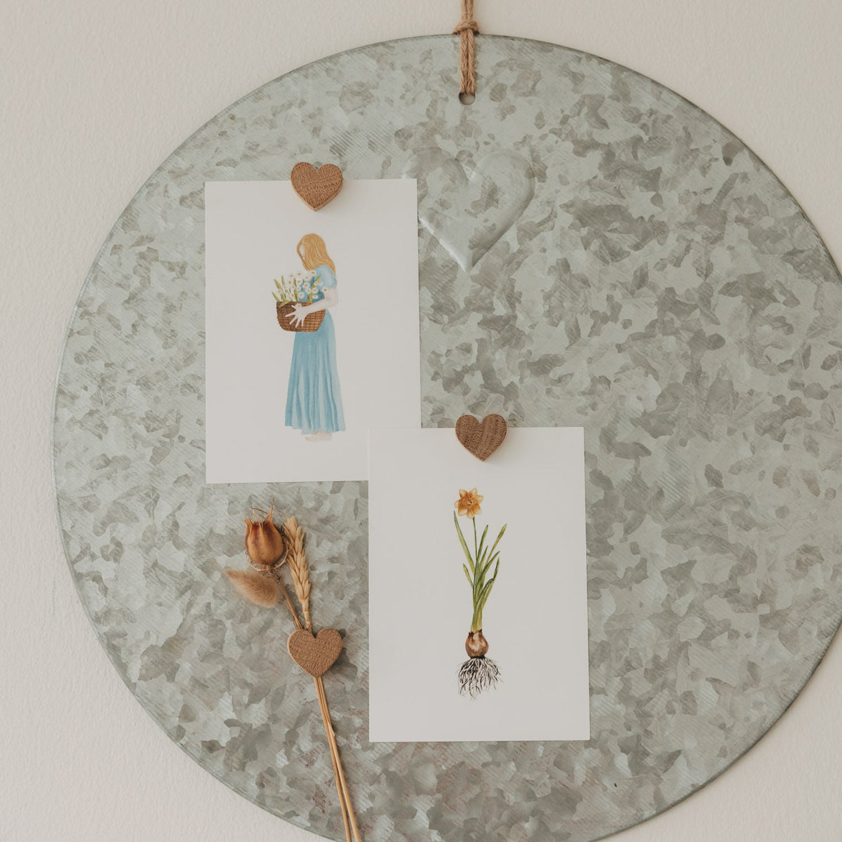 Holzmagnet Herz aus Eichenholz, Ansicht 3, Blush Couture