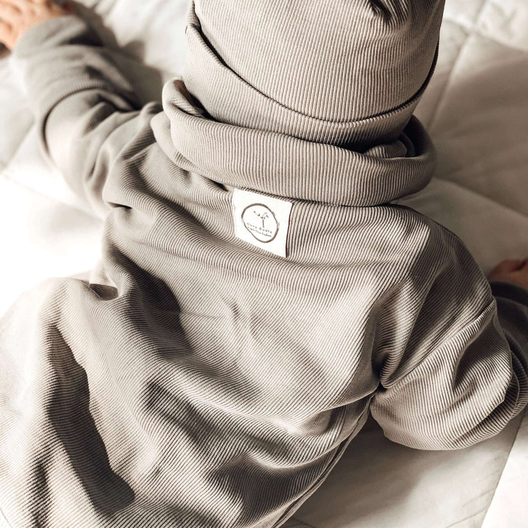 Organic Rib Sweatshirt Grey