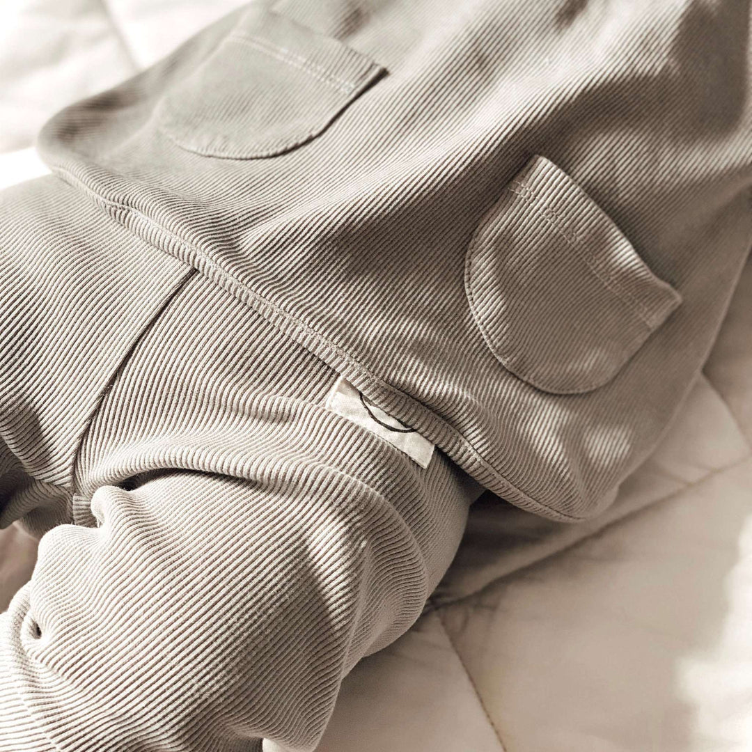Organic Rib Sweatshirt Grey