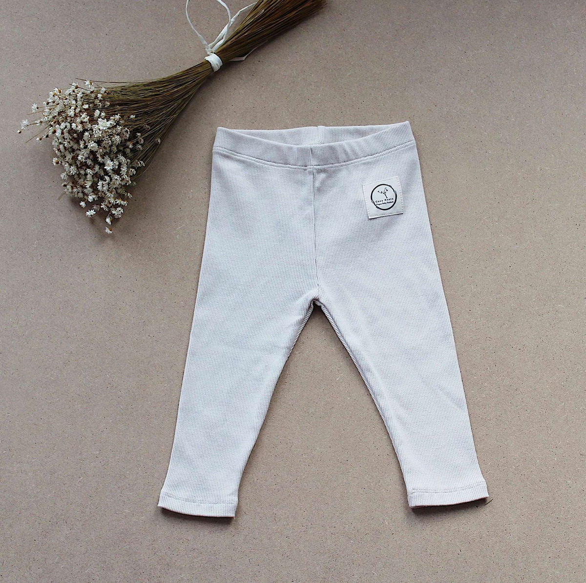 Organic Rib Leggings | Sand