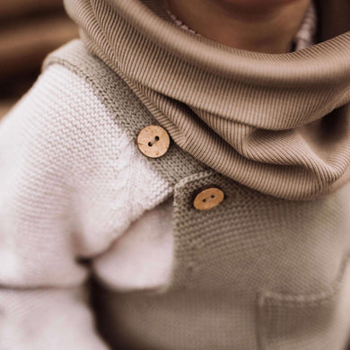 Organic Rib Scarf caramel