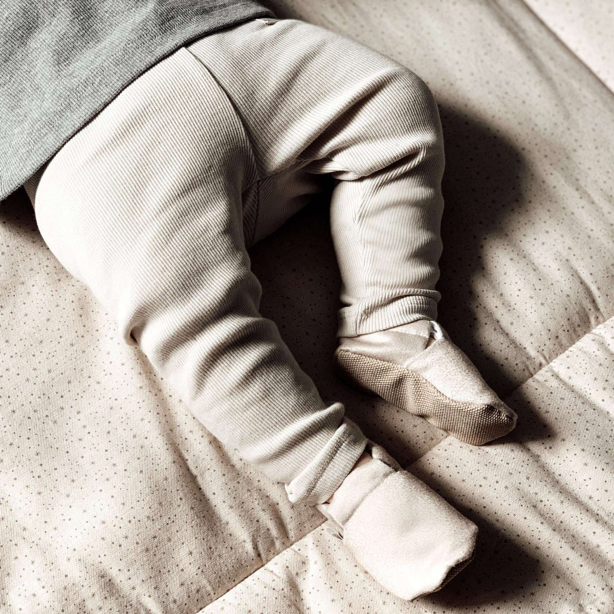 Organic Rib Leggings | Sand