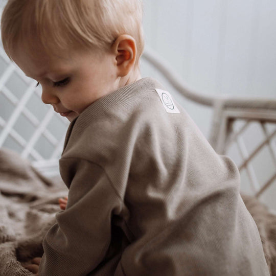 Organic Rib Sweatshirt Caramel
