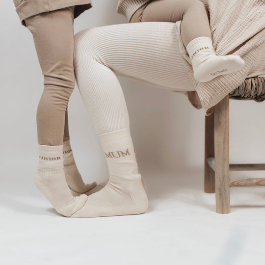 Organic Socks Mum - sand