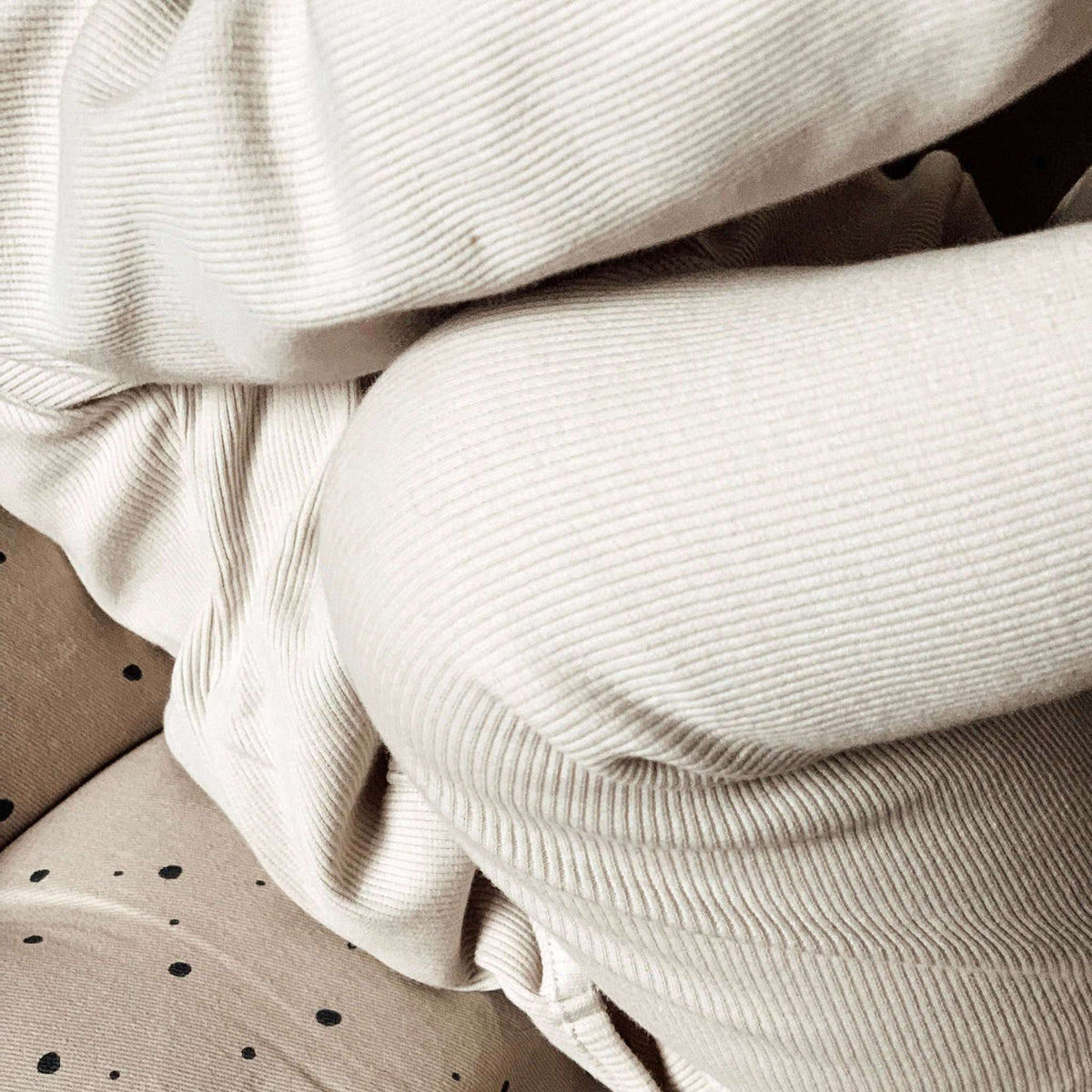 Organic Rib Leggings | Sand
