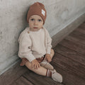 Organic Rib Beanie walnut